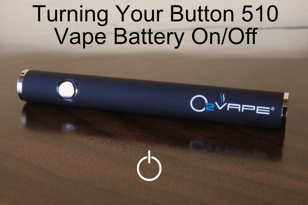 Turning on a button vape battery